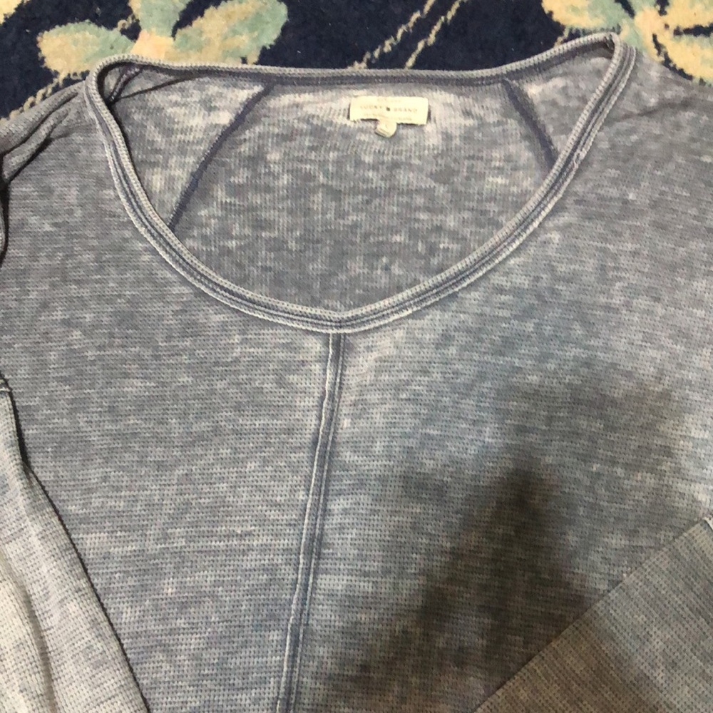 Lucky brand burnout long sleeve top - Picture 3 of 5